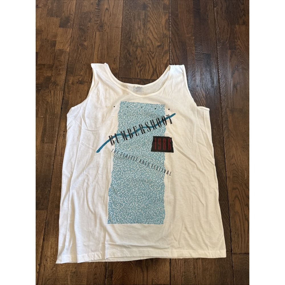 1986 Seattle Bumbershoot Tank Top XL Belton Vintage Los Lobos Smokey Robinson EU